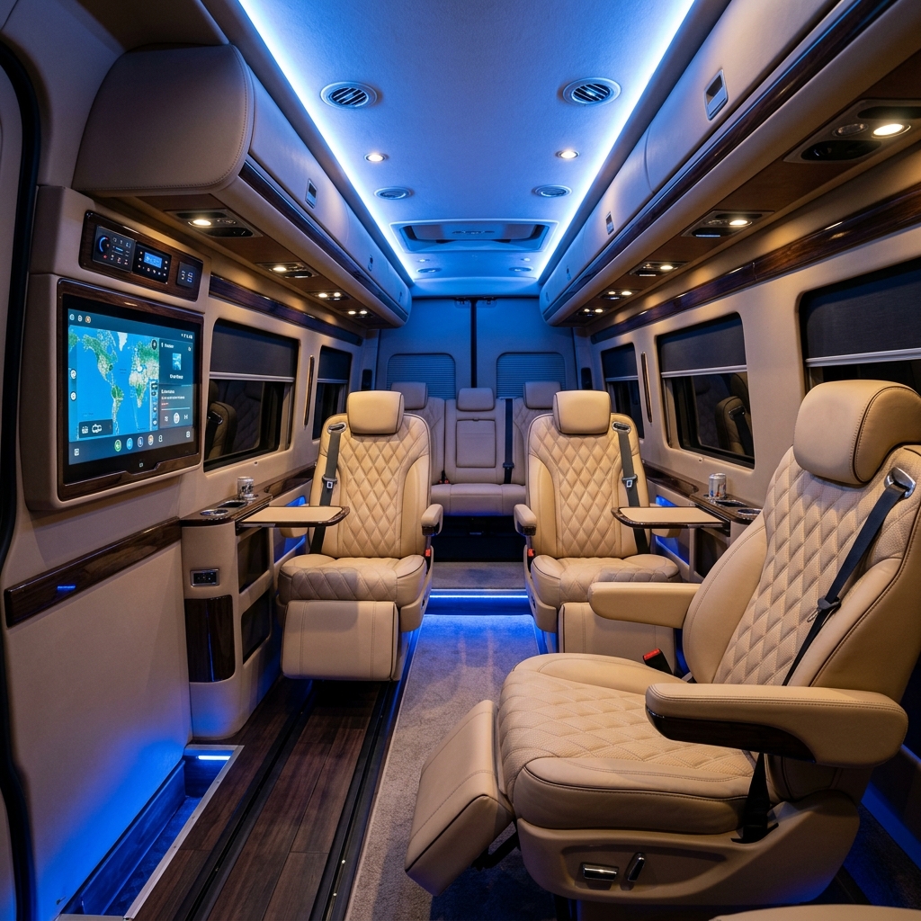 Force Urbania luxury coach layout for event transport
